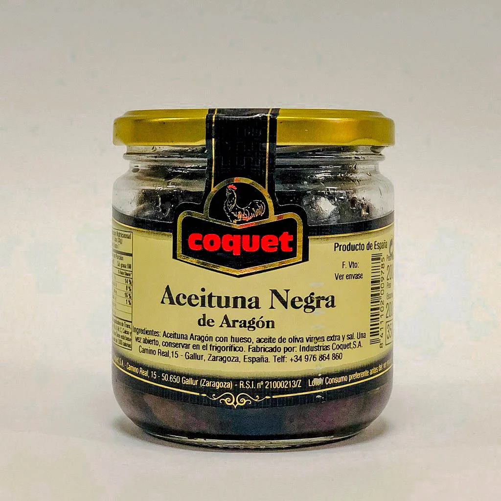 ACEITUNA NEGRA DE ARAGÓN COQUET