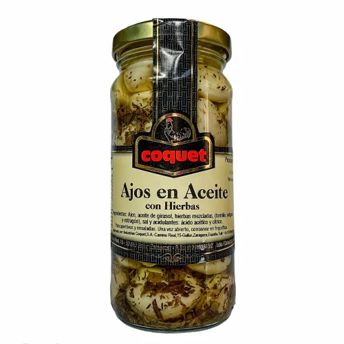 AJOS EN ACEITE CON HIERBAS
