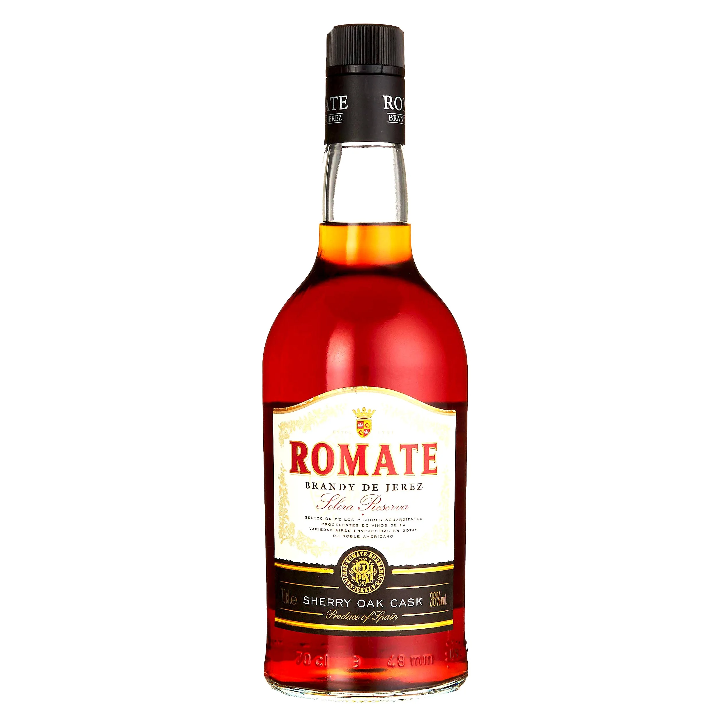 BRANDY DE JEREZ SOLERA RESERVA ROMATE Huerta Cajicá