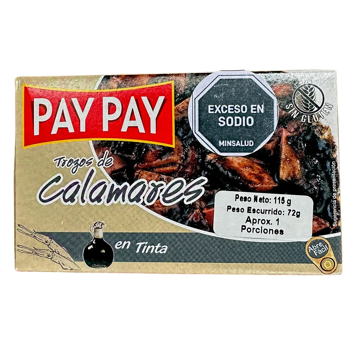 TROZOS DE CALAMARES EN SU TINTA PAY PAY