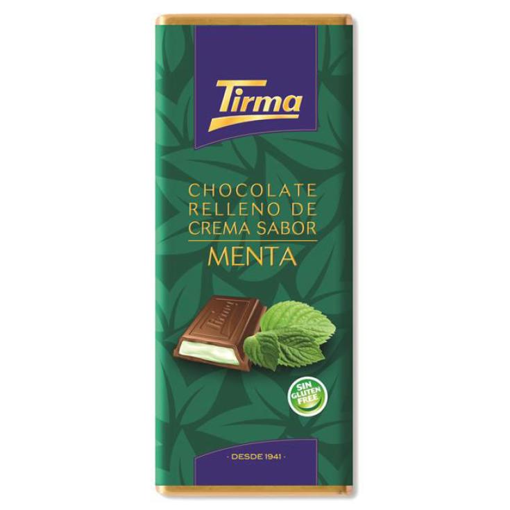 CHOCOLATE RELLENO DE CREMA SABOR A MENTA 98GR. TIRMA