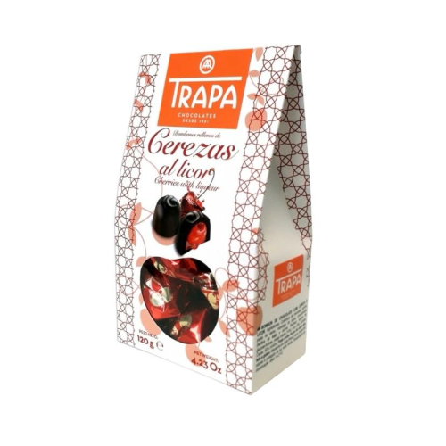 BOMBONES RELLENOS DE CEREZA CON LICOR 120GR. TRAPA