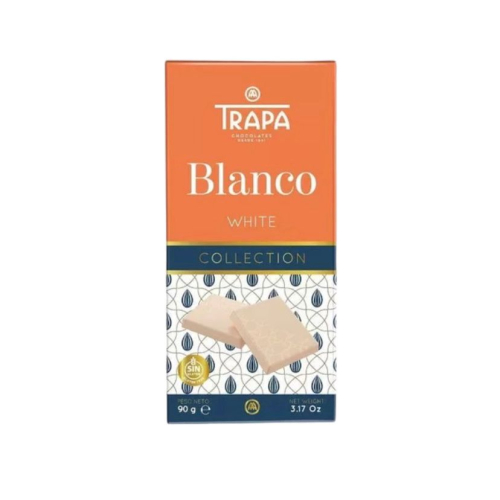 TABLETA CHOCOLATE BLANCO COLLECTION 90GR TRAPA