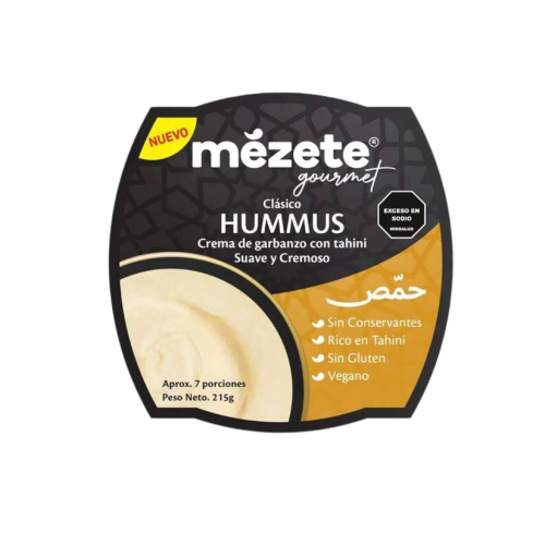 HUMMUS CLASICO 215GR MEZETE GOURMET
