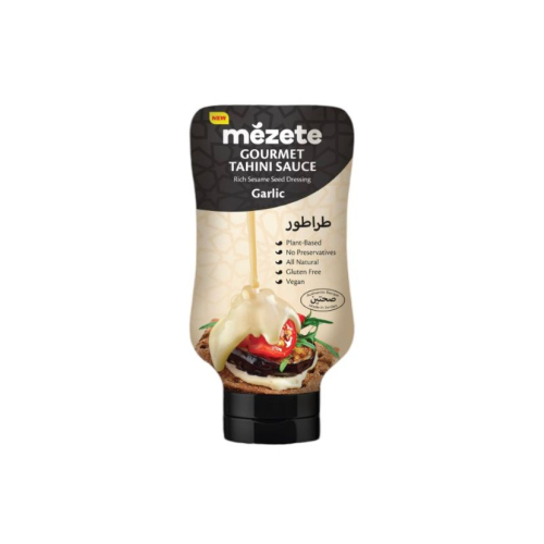 SALSA DE TAHINI CON AJO ESTILO MEDIO ORIENTE 315GR MEZETE