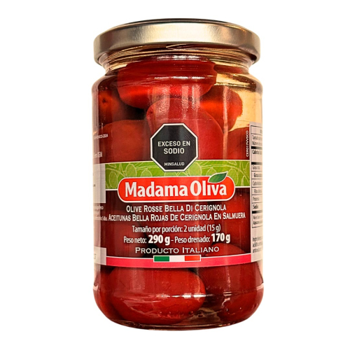 ACEITUNAS BELLA ROJAS DE CERIGNOLA MADAMA OLIVA